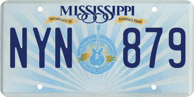 MS license plate NYN879