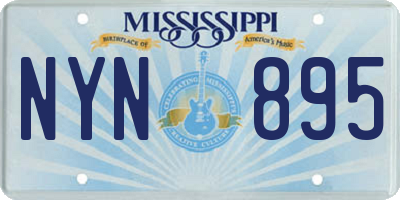 MS license plate NYN895