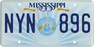 MS license plate NYN896