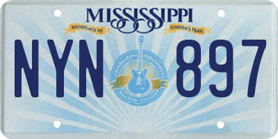 MS license plate NYN897