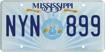 MS license plate NYN899