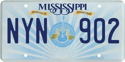 MS license plate NYN902