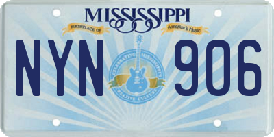 MS license plate NYN906