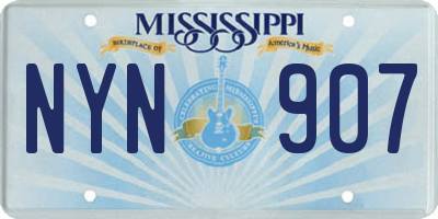MS license plate NYN907