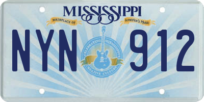MS license plate NYN912