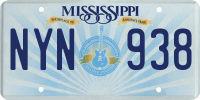 MS license plate NYN938