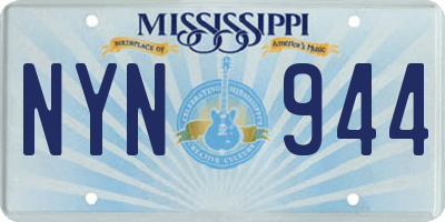 MS license plate NYN944