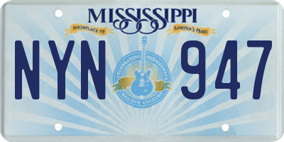 MS license plate NYN947