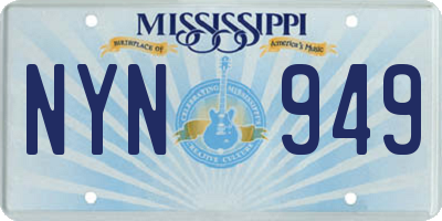 MS license plate NYN949
