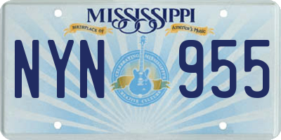 MS license plate NYN955