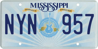MS license plate NYN957