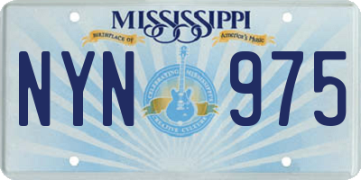 MS license plate NYN975