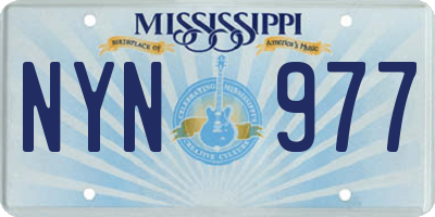 MS license plate NYN977