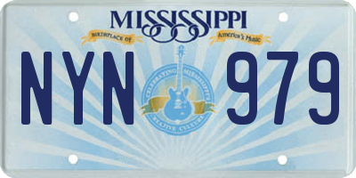 MS license plate NYN979