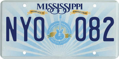 MS license plate NYO082