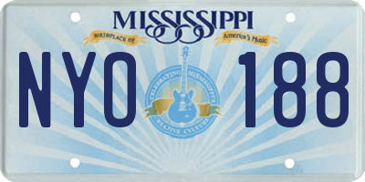 MS license plate NYO188