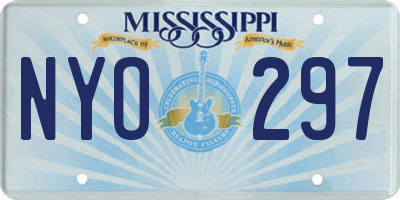 MS license plate NYO297