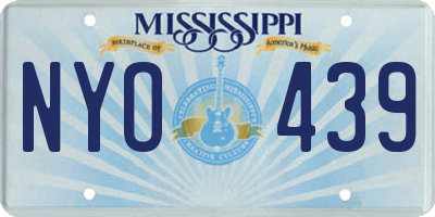 MS license plate NYO439