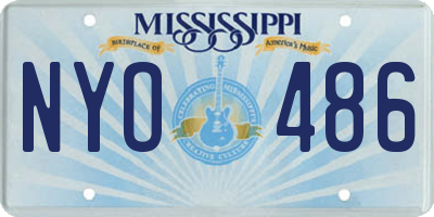 MS license plate NYO486