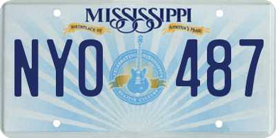 MS license plate NYO487