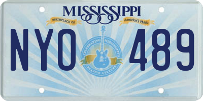 MS license plate NYO489