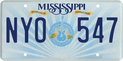 MS license plate NYO547