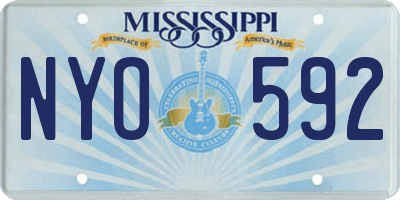 MS license plate NYO592