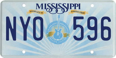MS license plate NYO596