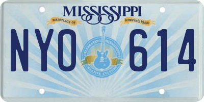 MS license plate NYO614