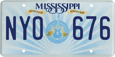 MS license plate NYO676