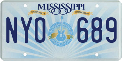 MS license plate NYO689