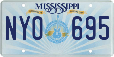 MS license plate NYO695