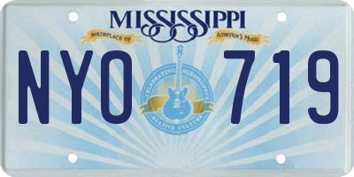 MS license plate NYO719