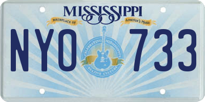 MS license plate NYO733