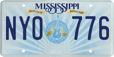MS license plate NYO776