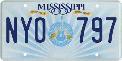 MS license plate NYO797