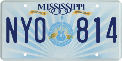 MS license plate NYO814