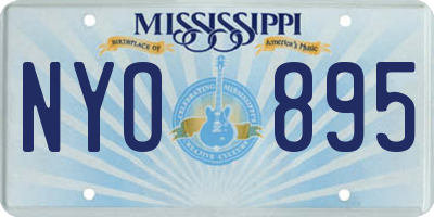 MS license plate NYO895