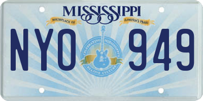 MS license plate NYO949