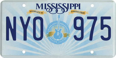 MS license plate NYO975