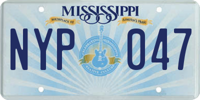 MS license plate NYP047