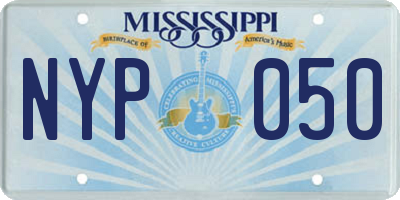 MS license plate NYP050