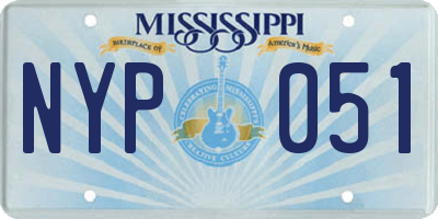 MS license plate NYP051