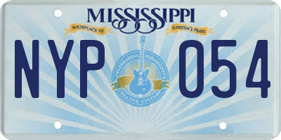 MS license plate NYP054