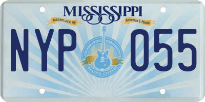 MS license plate NYP055