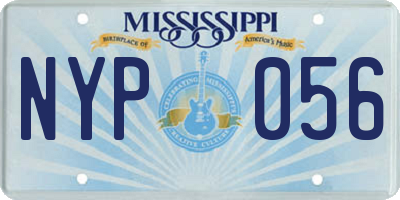 MS license plate NYP056