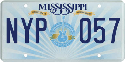 MS license plate NYP057