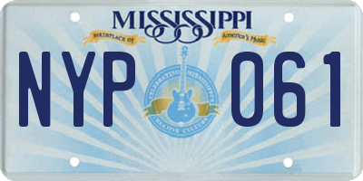 MS license plate NYP061