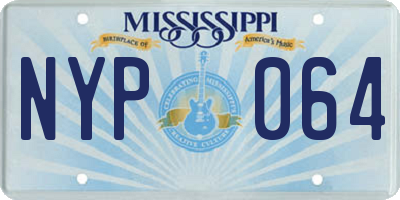 MS license plate NYP064