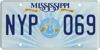 MS license plate NYP069